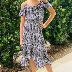 FABKIDS maxi dress with flutter sleeves